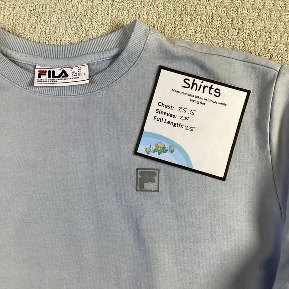 Fila Mens Crewneck Sweatshirt Long Sleeve Casual Pullover - Picture 7 of 7